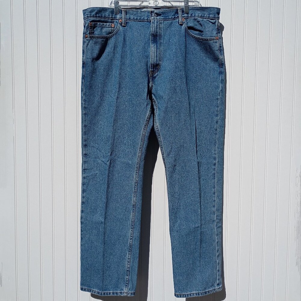 LEVI'S Jeans Mens 40 x 32 Blue Denim 505 Original Straight Fit Zip Fly Classic